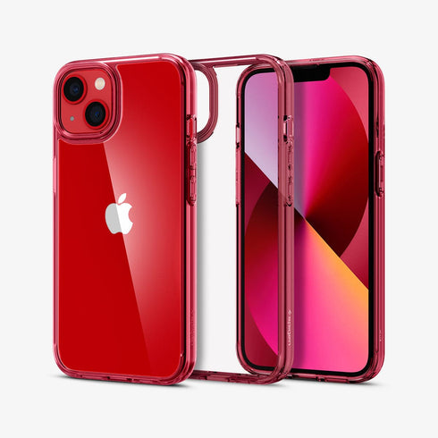 ACS03204 - iPhone 13 Pro Max Case Ultra Hybrid in crystal clear showing the back